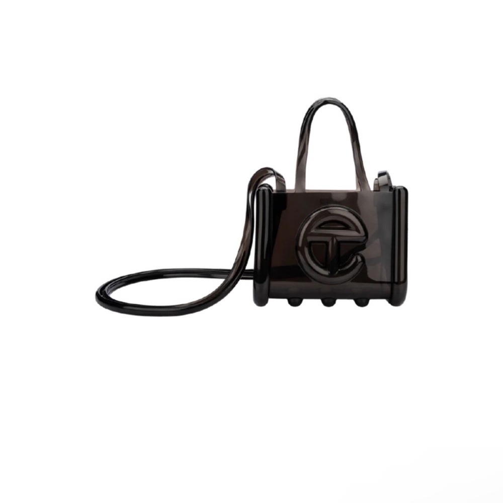 NWOT Melissa X Telfar Small Jelly Shopper Bag / Clear Black